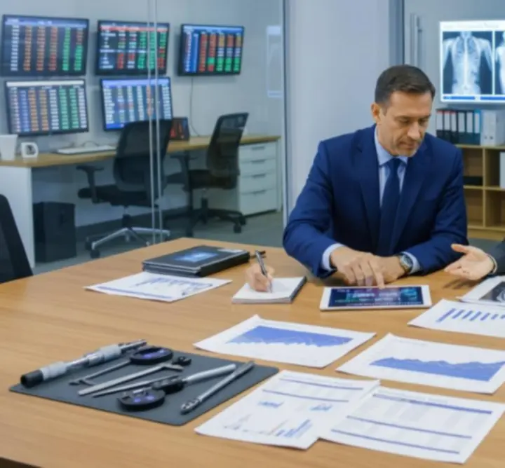 Sector experts collaborating on an industry-specific solution